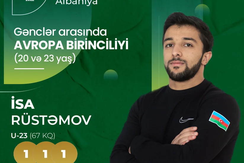 Чемпионат Европы: Азербайджанский тяжелоатлет завоевал три золотые медали