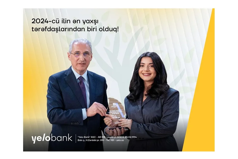 Yelo Bank “İlin ən yaxşı tərəfdaşı” adına layiq görüldü!