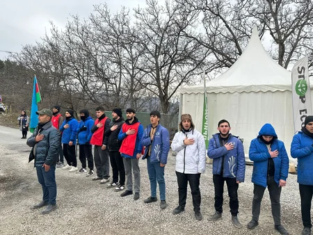 Protest on Khankandi-Lachin road going on for 119 days