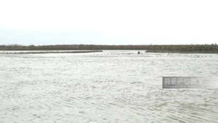 Dam collapses in Bala Kura delta in Azerbaijan's Neftchala