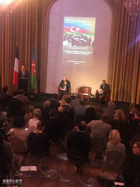 Parisdə ADR-in 100 illiyinə həsr edilmiş konfrans keçirilib - FOTO
