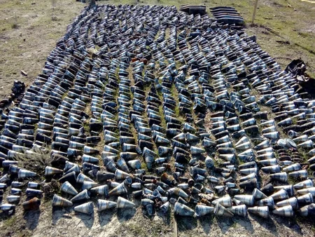 Xızıda 243 ədəd partlamamış hərbi sursat aşkarlanıb