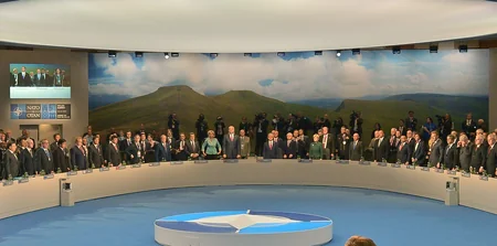 Prezident İlham Əliyev Uelsdə NATO-nun sammitində çıxış edib