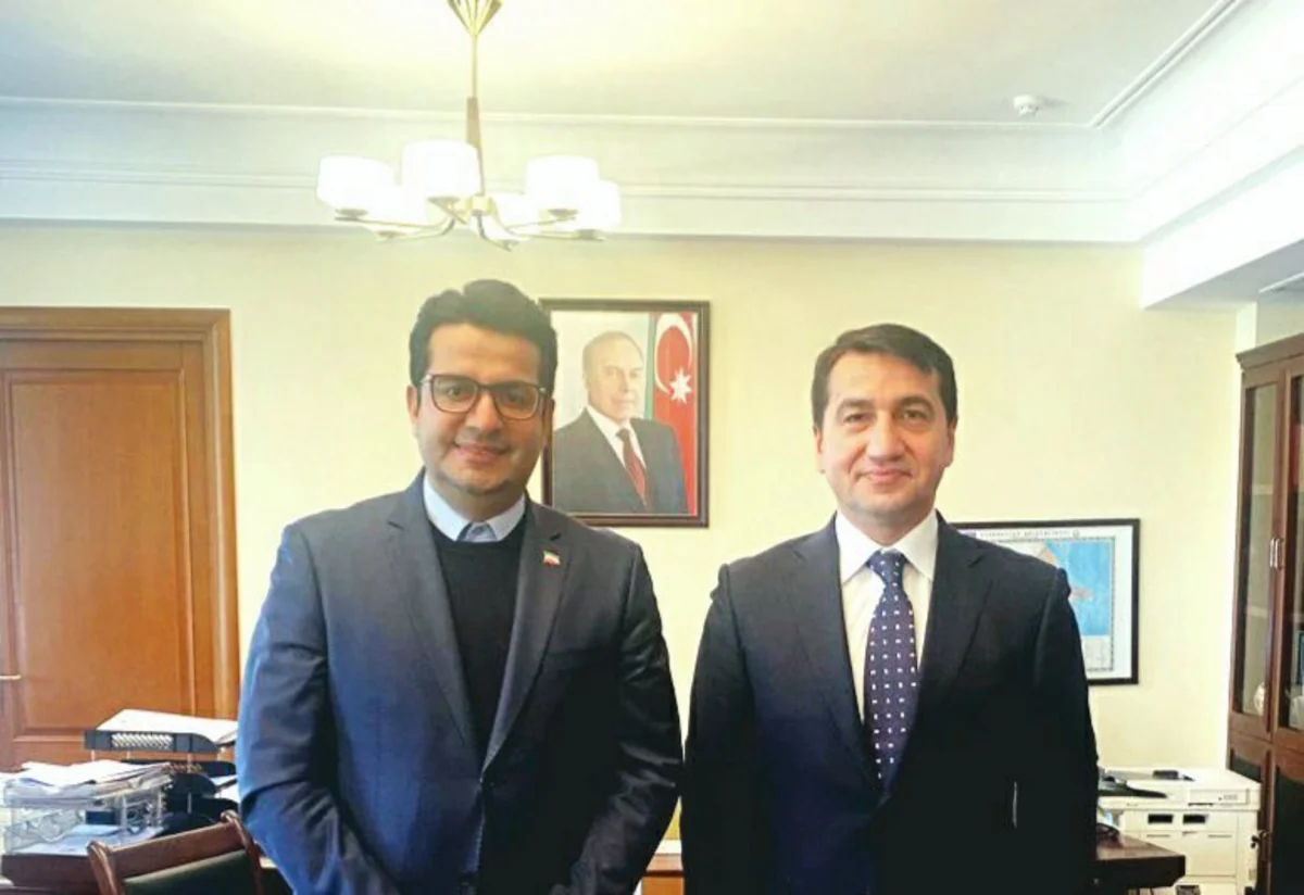 Hikmət Hacıyev İranın Azərbaycandakı səfiri ilə görüşüb