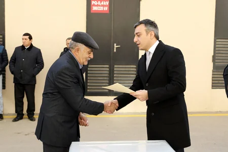 Şəhid ailələrinə, Qarabağ müharibəsi və 20 Yanvar əlillərinə 145 mənzil  təqdim edilib
