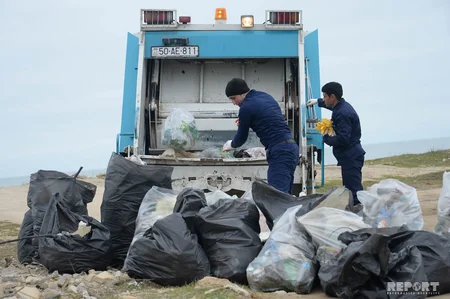 Bilgəhdə Xəzərin sahil zolağı plastik tullantılardan təmizlənib
