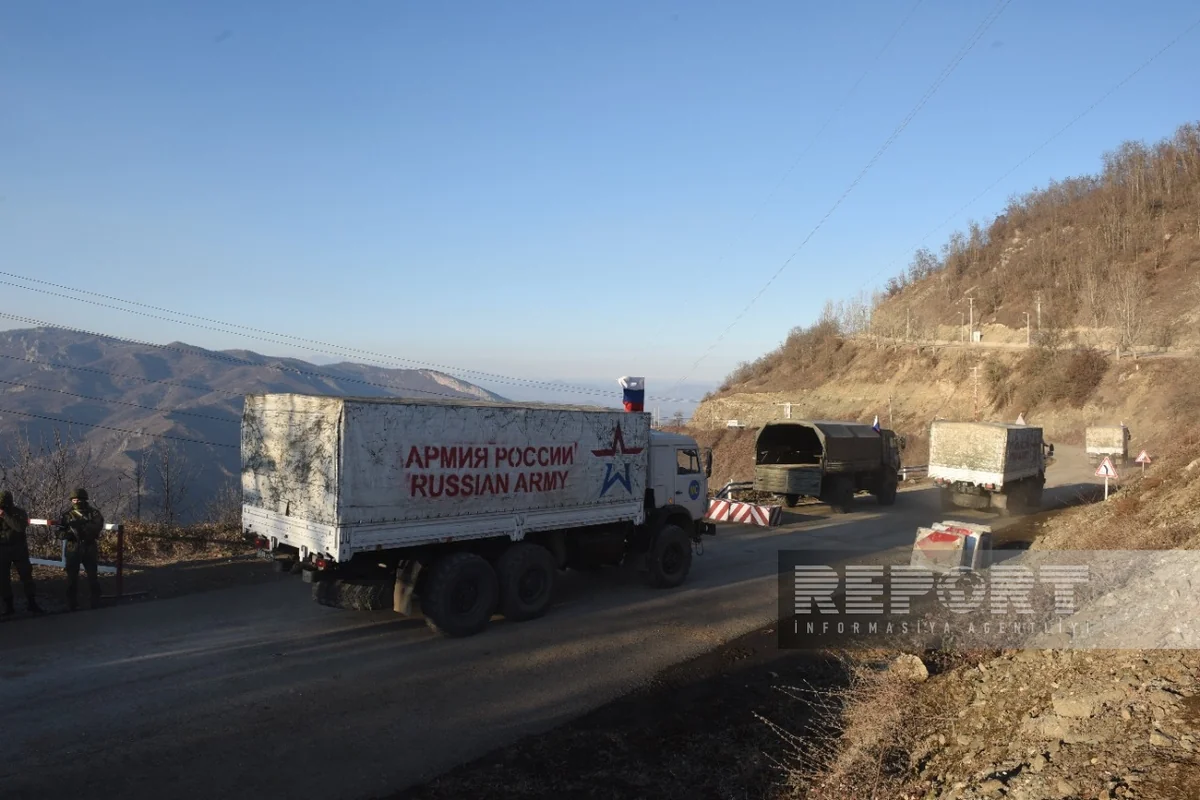 Another 3 vehicles of Russian peacekeepers pass through Khankandi-Lachin road freely - UPDATED