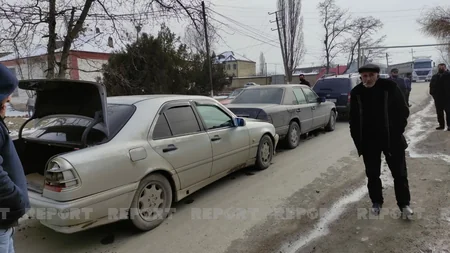 Qubada zəncirvari qəza olub, dörd avtomobil toqquşub