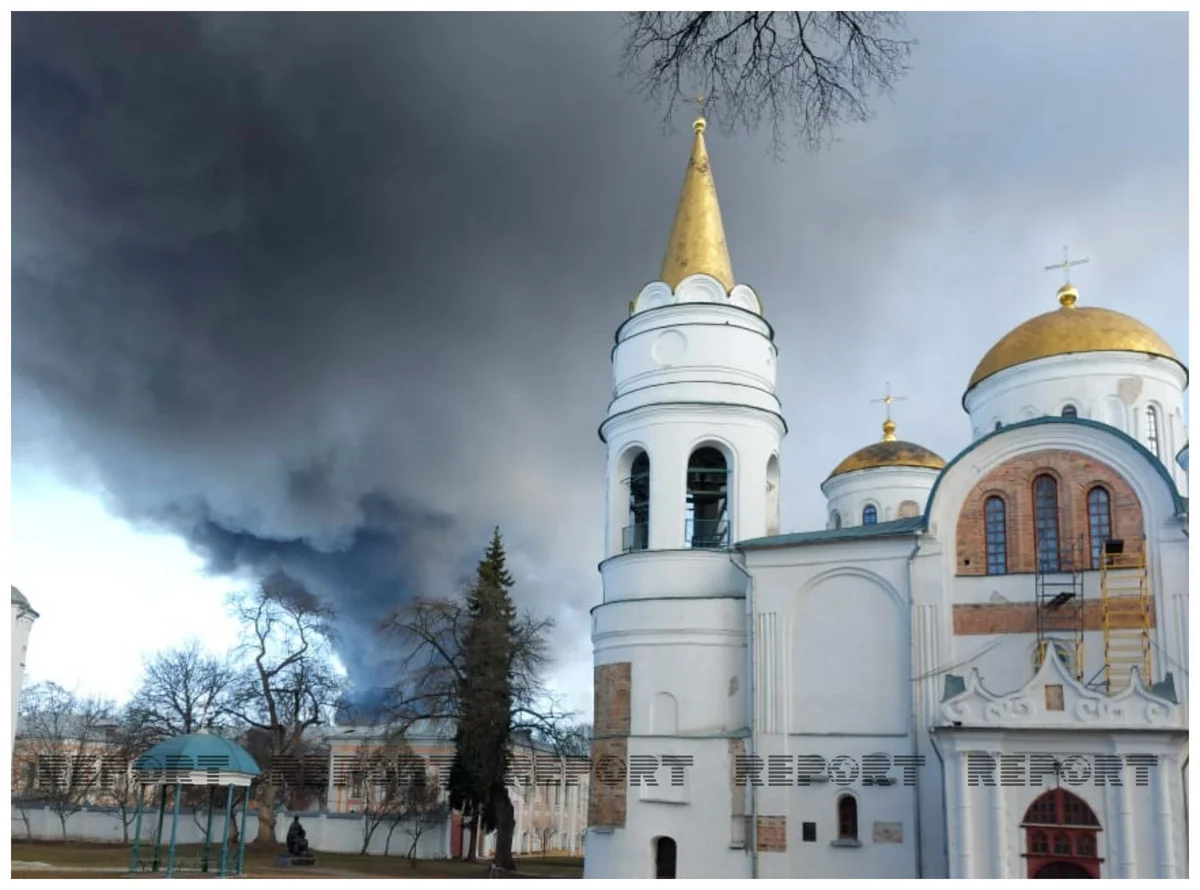 Projectile fired at residential quarters in downtown Chernihiv causes destruction