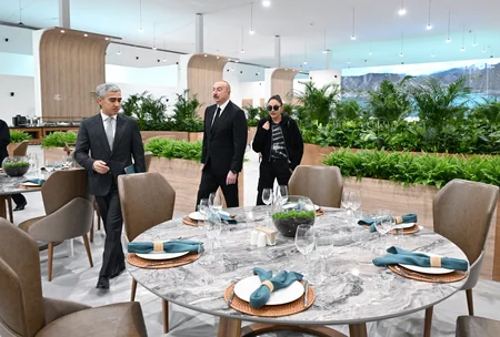 İlham Əliyev Bakı Olimpiya Stadionunun ərazisində COP29-la bağlı yaradılan şəraitlə tanış olub - YENİLƏNİB
