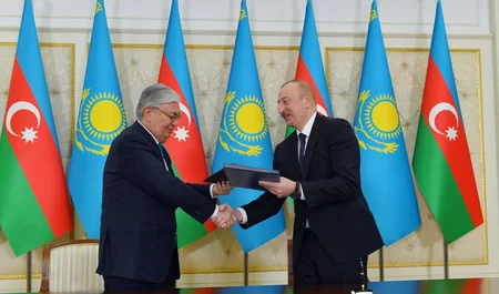 Azerbaijan, Kazakhstan sign documents