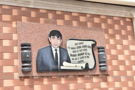 Bakıda şəhid jurnalist Məhərrəm İbrahimovun xatirə lövhəsinin açılış olub
