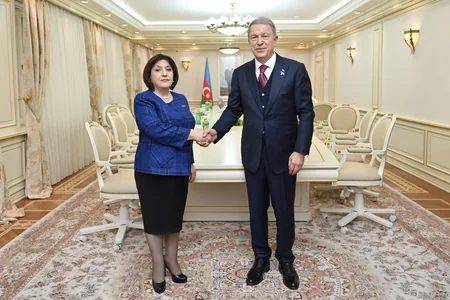 Sahiba Gafarova mulls global, regional issues with Hulusi Akar