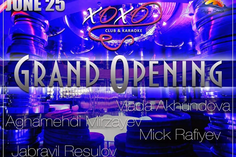 В центре отдыха Dalğa Beach-Aqua Park состоится открытие нового филиала Xoxo karaoke club