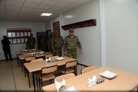Opens a new residential complex of Azerbaijan Air Defense Unit
