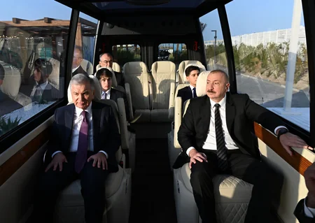 Azərbaycan və Özbəkistan prezidentləri “Sea Breeze” istirahət mərkəzində olublar
