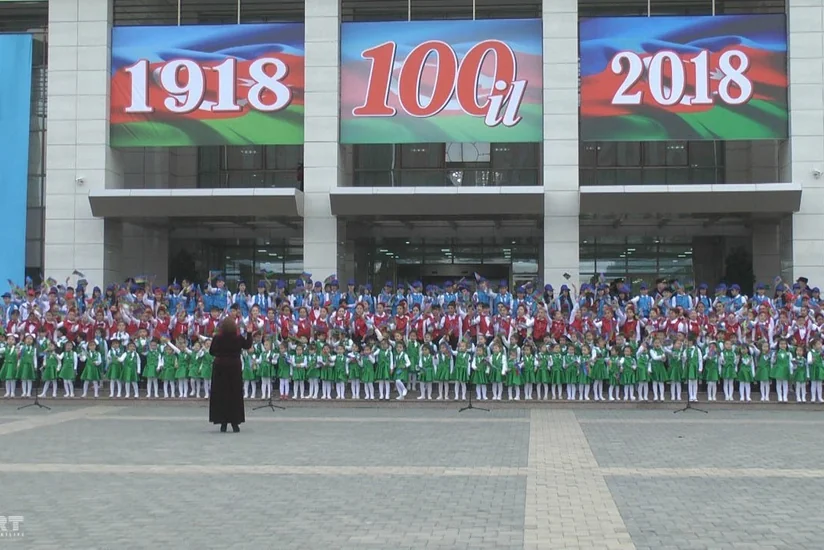 Sumqayıt və Abşeronda Bayraq günü qeyd olunub - FOTO