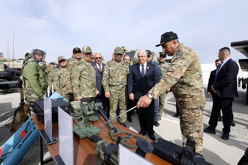 В рамках совместных тактических учений представлена выставка вооружения и техники