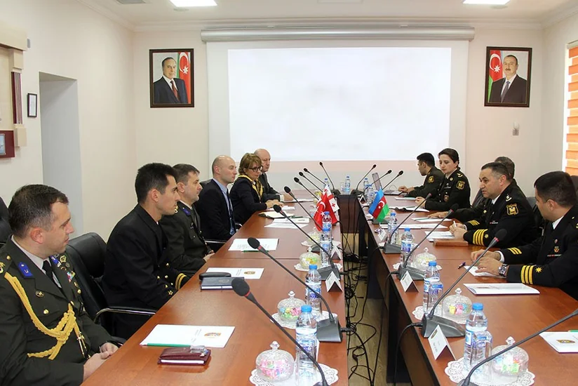 Military personnel of Azerbaijan, Turkey, and Georgia discuss cyber-security
