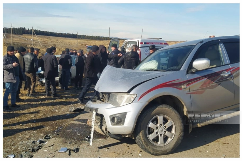 В Товузе произошло тяжелое ДТП, есть погибшие и раненые
