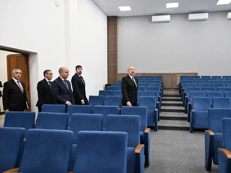 Prezident İlham Əliyev Qarabağ Universitetinin təmirdən sonra açılışında iştirak edib - YENİLƏNİB-4