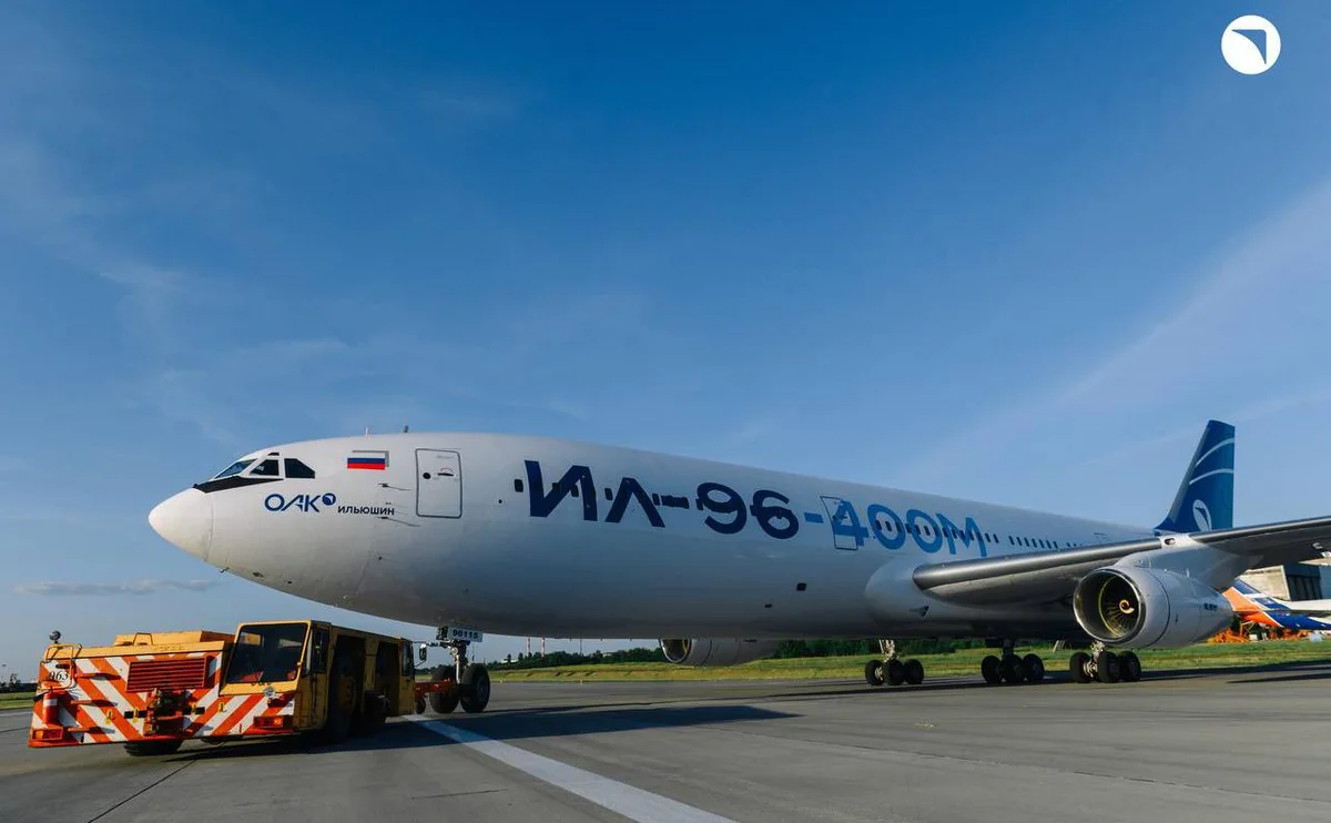 Long-range aircraft Il-96-400m makes its first flight