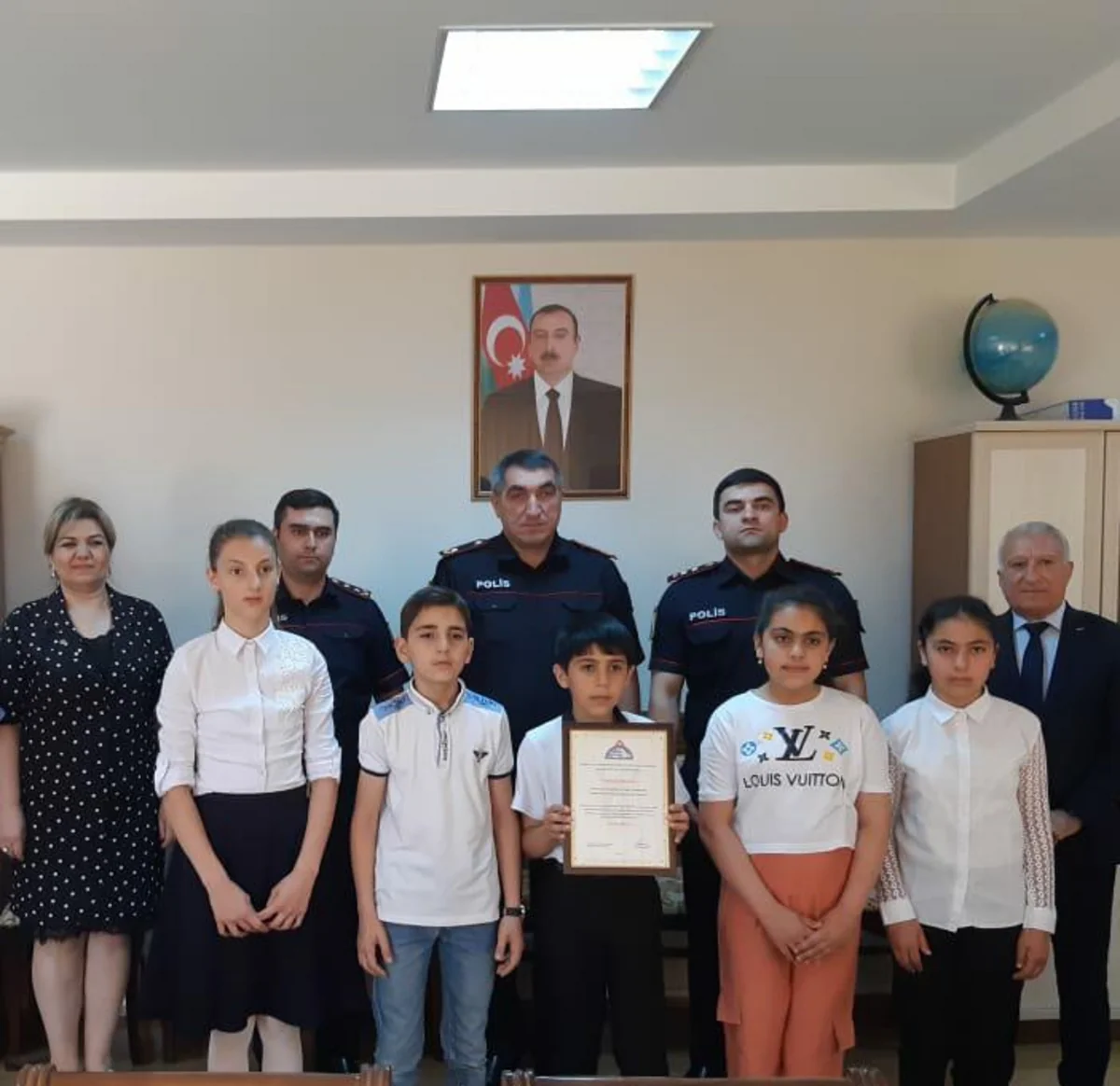 Göygöl polisi müsabiqə iştirakçıları ilə görüşüb - FOTO