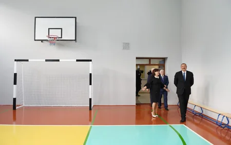 President Ilham Aliyev viewed school No. 265 in Khatai district after major overhaul
