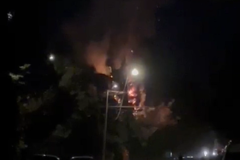 Sumqayıtda yanğın olub, şam ağaclarına ciddi ziyan dəyib