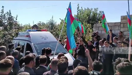 Azərbaycan Ordusunun yol qəzasında həlak olan hərbçisi dəfn olunub - YENİLƏNİB