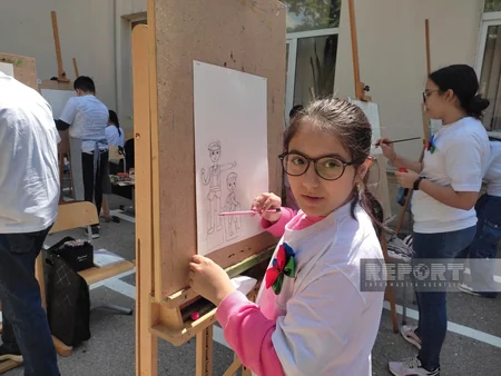 Heydər Əliyevin xatirəsinə həsr olunmuş “Yol hərəkəti qaydaları və mən” adlı rəsm müsabiqəsi keçirilib