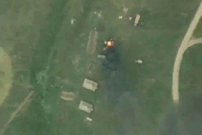 Минобороны Азербайджана: Уничтожен военный транспорт армян с личным составом - ВИДЕО