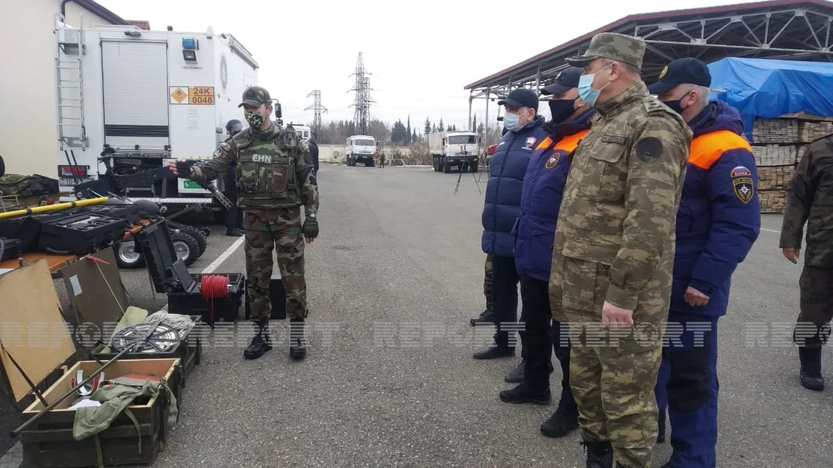 Ağdamda Azərbaycan və Rusiya minaaxtaranlarının birgə təlimi başlayıb