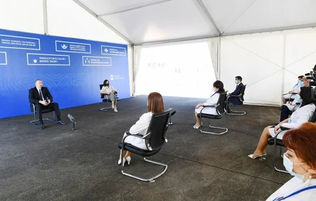 Gəncədə modul tipli xəstəxananın açılışı olub - YENİLƏNİB