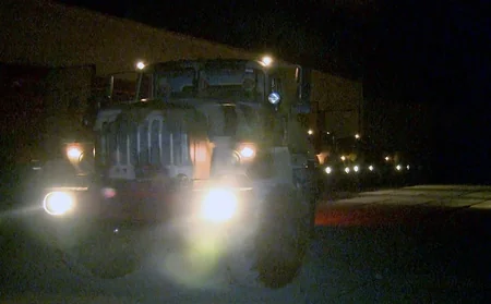 During exercises, troops were redeployed at night - VIDEO