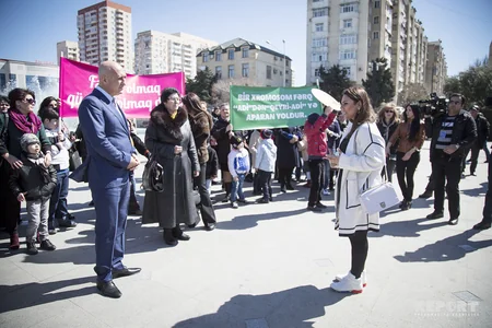 Daun Sindromu Günü ilə əlaqədar Bakıda “Biz də hamı kimiyik!” adlı yürüş keçirilib - FOTO