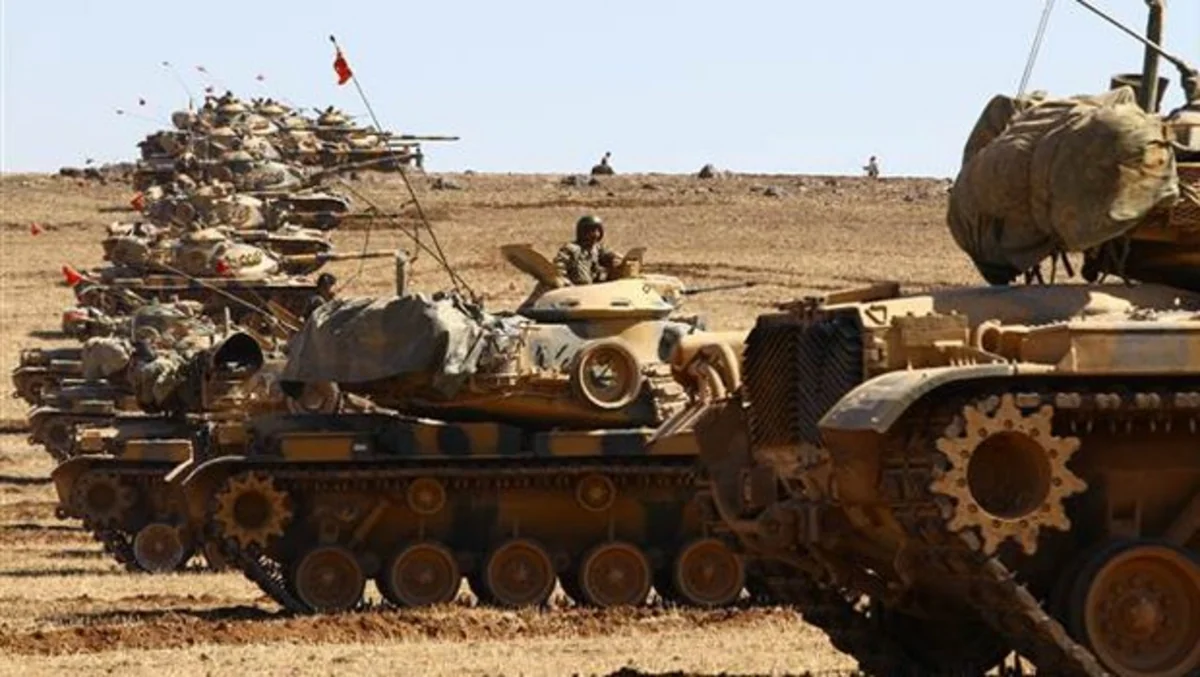 Türkiyə tankları Suriya sərhədini keçib və ölkənin içərisinə doğru hərəkət edir