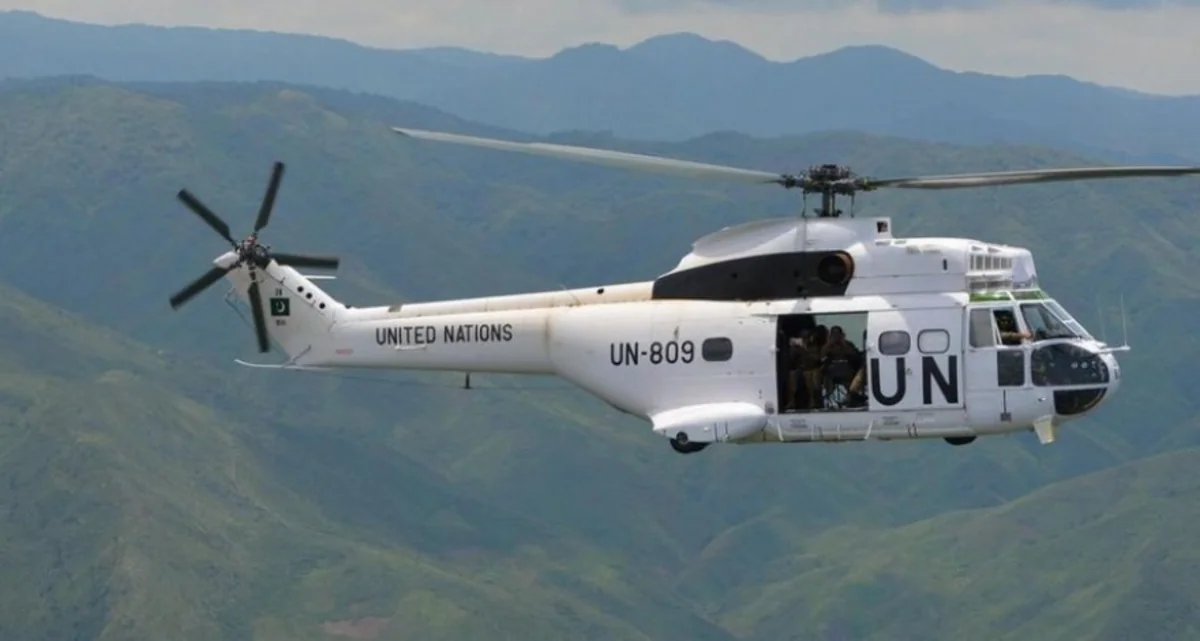 Armed group fires on UN helicopter in eastern Congo, injuring 2 peacekeepers