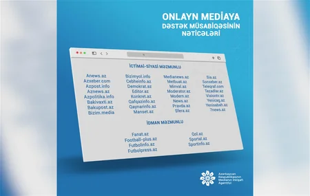 MEDİA направит финпомощь 39 сайтам и 16 газетам