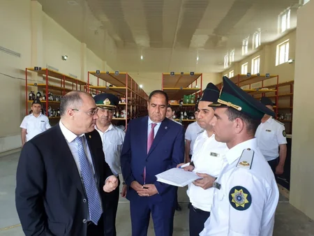 DGK sədri Mazımçay gömrük postunda mövcud vəziyyətlə tanış olub