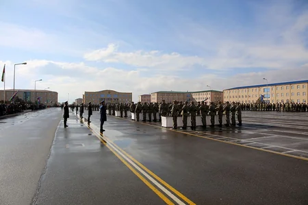 Naxçıvan Qarnizonunun gənc əsgərləri Vətənə sədaqət andı içiblər - FOTO - VİDEO