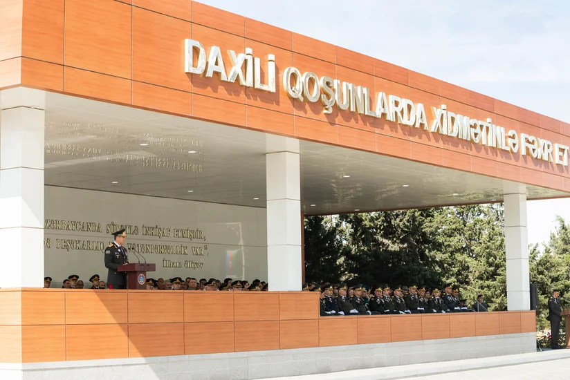 DİN-in Daxili Qoşunlarının Ali Hərbi Məktəbində növbəti buraxılış olub