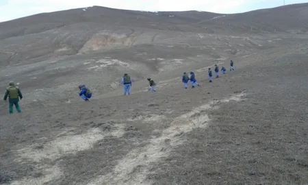 Xızıda hərbi hissə ətrafındakı ərazinin partlamamış hərbi sursatlardan təmizlənməsi başa çatıb