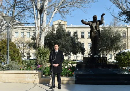 Prezident İlham Əliyev maestro Niyazinin Bakıda abidəsinin açılış mərasimində iştirak edib - YENİLƏNİB
