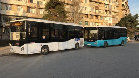 Bakıdakı 2 marşrut xəttində yeni avtobuslar istifadəyə verilib