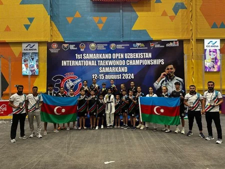 Azərbaycan taekvondoçuları Özbəkistanda 12 medal qazanıblar