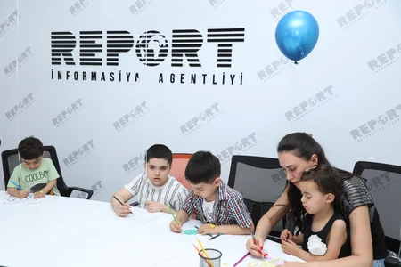 Festive atmosphere at Report News Agency on Children's Day