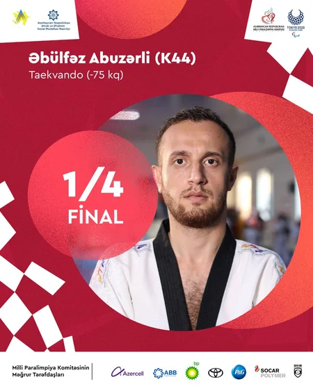 Tokio-2020: Para-üzgüçümüz finala, para-taekvondoçumuz 1/4 finala vəsiqə qazanıb