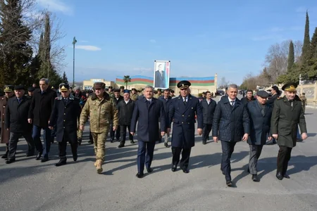 Tərtərdə Xocalı soyqırımı ilə əlaqədar ümumrayon yürüşü keçirilib
