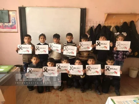 Biləsuvarda Xocalı soyqırımı qurbanlarının xatirəsi yad edilib
